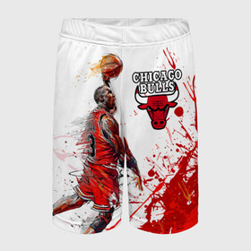 Детские спортивные шорты 3D с принтом CHICAGO BULLS [9] в городе Новоалтайск,  100% полиэстер
 | пояс оформлен широкой мягкой резинкой, ткань тянется
 | Тематика изображения на принте: basketball | bulls | chicago | chicago bulls | jordan | nba | баскетбол | джордан | нба | чикаго буллз