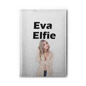 Обложка для автодокументов с принтом Eva Elfie в городе Новоалтайск, натуральная кожа |  размер 19,9*13 см; внутри 4 больших “конверта” для документов и один маленький отдел — туда идеально встанут права | eva elfie | eva elfie print | актер | актриса | ева элфи | кино
