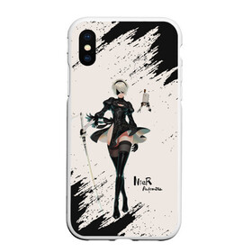 Чехол для iPhone XS Max матовый с принтом Ниэр Nier Automata (Z) в городе Новоалтайск, Силикон | Область печати: задняя сторона чехла, без боковых панелей | automata | bayonetta | drakengard | nier | nier automata | rpg | yorha | yorha 2b | компьютерная игра | ниэр | рпг