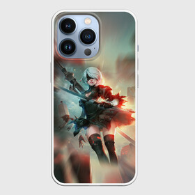 Чехол для iPhone 13 Pro с принтом 2B | Nier Automata (Z) в городе Новоалтайск,  |  | Тематика изображения на принте: automata | bayonetta | drakengard | nier | nier automata | rpg | yorha | yorha 2b | компьютерная игра | ниэр | рпг