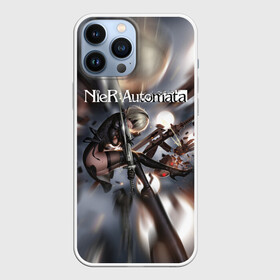Чехол для iPhone 13 Pro Max с принтом YoRHa | Nier Automata (Z) в городе Новоалтайск,  |  | Тематика изображения на принте: automata | bayonetta | drakengard | nier | nier automata | rpg | yorha | yorha 2b | компьютерная игра | ниэр | рпг