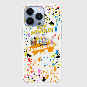 Чехол для iPhone 13 Pro с принтом Эй, Арнольд (Nickelodeon) в городе Новоалтайск,  |  | Тематика изображения на принте: blots | cartoon hey arnold | hey arnold | lettering hey arnold | nickelodeon | nickelodeon studio | print hey arnold | арнольд | кляксы | мультфильм эй | надпись эй | никелодеон | принт эй | студия никелодеон | эй