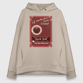 Женское худи Oversize хлопок с принтом Winchester Bros Brand в городе Новоалтайск, френч-терри — 70% хлопок, 30% полиэстер. Мягкий теплый начес внутри —100% хлопок | боковые карманы, эластичные манжеты и нижняя кромка, капюшон на магнитной кнопке | dean winchester | sam winchester | sn | spn | supernatural | vdzabma | дин винчестер | сверхъестественное | сн | спн | сэм винчестер