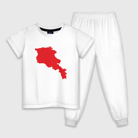 Детская пижама хлопок с принтом Armenia Map в городе Новоалтайск, 100% хлопок |  брюки и футболка прямого кроя, без карманов, на брюках мягкая резинка на поясе и по низу штанин
 | Тематика изображения на принте: armenia | armenya | арарат | армения | армяне | армянин | арцах | горы | ереван | кавказ | карта | народ | саркисян | ссср | страна | флаг