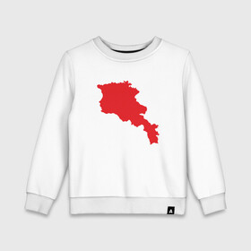 Детский свитшот хлопок с принтом Armenia Map в городе Новоалтайск, 100% хлопок | круглый вырез горловины, эластичные манжеты, пояс и воротник | Тематика изображения на принте: armenia | armenya | арарат | армения | армяне | армянин | арцах | горы | ереван | кавказ | карта | народ | саркисян | ссср | страна | флаг