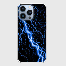 Чехол для iPhone 13 Pro с принтом ГОЛУБАЯ МОЛНИЯ  ГРОЗА в городе Новоалтайск,  |  | Тематика изображения на принте: neon | tegunvteg | гремит | гроза | молния | небо | неон | ночь | сверкает