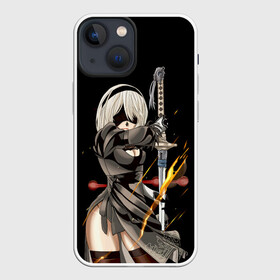 Чехол для iPhone 13 mini с принтом Nier: Automata в городе Новоалтайск,  |  | 2b | action | b2 | nier automata | nier gestalt | nier replicant | ниар | ниар автомата | ниер автомата | нир | экшн