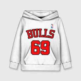 Детская толстовка 3D с принтом Баскетболисты из клипа OLALA (BULLS) в городе Новоалтайск, 100% полиэстер | двухслойный капюшон со шнурком для регулировки, мягкие манжеты на рукавах и по низу толстовки, спереди карман-кенгуру с мягким внутренним слоем | basketball | bulls | chicago bulls | morgenshtern | nba | olala | баскетбол | моргенштерн | нба | олала | чикаго буллз