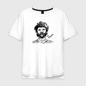 Мужская футболка хлопок Oversize с принтом Mo SALAH кричащий портрет в городе Новоалтайск, 100% хлопок | свободный крой, круглый ворот, “спинка” длиннее передней части | basel | champion | chelsea | fifa | lfc | liverpool | mo salah | mohamed salah | mokawloon | roma | soccer | uefa | базель | египет | ливерпуль | лига чемпионов | лфк | мокавлун | мохаммед салах | рома | уефа | фифа | футбол