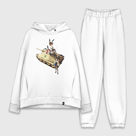 Женский костюм хлопок Oversize с принтом Хетцер, Девушки и танки в городе Новоалтайск,  |  | дарджилинг | девушки и танки | девушки и танки аниме | девушки и танки арт | девушки и танки махо | девушки и танки хетцер | девушки и танки школа | девушки танки | девушки танкистки