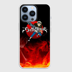 Чехол для iPhone 13 Pro с принтом Аста в огне Чёрный клевер в городе Новоалтайск,  |  | Тематика изображения на принте: asta | black bulls | black clover | quartet knights | yuno | акума | аниме | аста | блэк кловер | буракку куро:ба | демон | королевство клевера | король магов | лихт | магна | манга | пятилистник | черный бык | чёрный клев