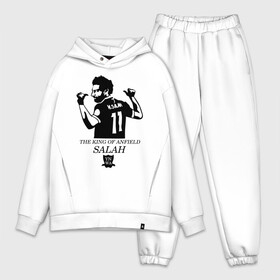 Мужской костюм хлопок OVERSIZE с принтом THE KING OF ANFIELD SALAH в городе Новоалтайск,  |  | Тематика изображения на принте: basel | champion | chelsea | fifa | lfc | liverpool | mo salah | mohamed salah | mokawloon | roma | soccer | uefa | базель | египет | ливерпуль | лига чемпионов | лфк | мокавлун | мохаммед салах | рома | уефа | фифа | футбол