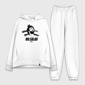 Женский костюм хлопок Oversize с принтом MO.SALAH KING в городе Новоалтайск,  |  | basel | champion | chelsea | fifa | lfc | liverpool | mo salah | mohamed salah | mokawloon | roma | soccer | uefa | базель | египет | ливерпуль | лига чемпионов | лфк | мокавлун | мохаммед салах | рома | уефа | фифа | футбол