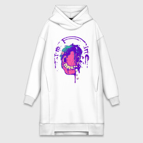 Платье-худи хлопок с принтом Im Fine в городе Новоалтайск,  |  | art | drawing | head | im fine | like | paint | teeth | арт | голова | зубы | краска | лайк | рисунок | я в порядке