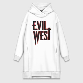 Платье-худи хлопок с принтом Evil West в городе Новоалтайск,  |  | flying wild | focus home | gamer | games | дикий запад
