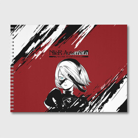 Альбом для рисования с принтом ЙоРХа | Nier Automata (Z) в городе Новоалтайск, 100% бумага
 | матовая бумага, плотность 200 мг. | Тематика изображения на принте: automata | bayonetta | drakengard | nier | nier automata | rpg | yorha | yorha 2b | йорха | компьютерная игра | ниэр | рпг