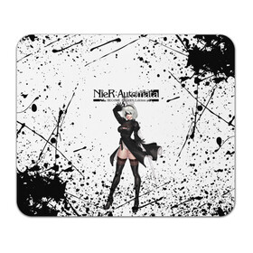 Коврик для мышки прямоугольный с принтом Nier Automata | YoRHa (Z) в городе Новоалтайск, натуральный каучук | размер 230 х 185 мм; запечатка лицевой стороны | automata | bayonetta | drakengard | nier | nier automata | rpg | yorha | yorha 2b | компьютерная игра | ниэр | рпг