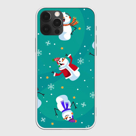 Чехол для iPhone 12 Pro Max с принтом РазНые Снеговики в городе Новоалтайск, Силикон |  | Тематика изображения на принте: зима | новый год | разное | снеговики | снежинки