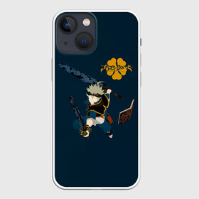 Чехол для iPhone 13 mini с принтом Чёрный клевер Аста книга магий в городе Новоалтайск,  |  | Тематика изображения на принте: asta | black bulls | black clover | quartet knights | yuno | акума | аниме | аста | блэк кловер | буракку куро:ба | демон | королевство клевера | король магов | лихт | магна | манга | пятилистник | черный бык | чёрный клев