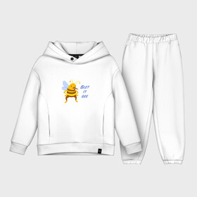 Детский костюм хлопок Oversize с принтом Пчела Blet it bee в городе Новоалтайск,  |  | Тематика изображения на принте: blet it bee | let it be | пчела | так блэт