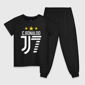 Детская пижама хлопок с принтом C.RONALDO J7 3 звезды в городе Новоалтайск, 100% хлопок |  брюки и футболка прямого кроя, без карманов, на брюках мягкая резинка на поясе и по низу штанин
 | Тематика изображения на принте: 7 | champion | cr7 | cristiano ronaldo | fifa | football | football club | juventus | soccer | uefa | игра | криштиану роналду | лига чемпионов | реал мадрид | сборная португалии | спорт | уефа | фифа | фк | футбол | футболь