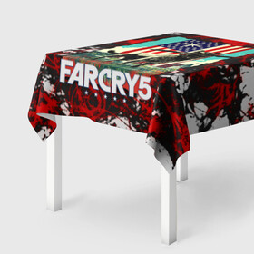 Скатерть 3D с принтом farcry5 в городе Новоалтайск, 100% полиэстер (ткань не мнется и не растягивается) | Размер: 150*150 см | Тематика изображения на принте: doge | farcry | fc 5 | fc5 | фар край