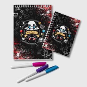 Блокнот с принтом The Binding of Isaac | ИСААК в городе Новоалтайск, 100% бумага | 48 листов, плотность листов — 60 г/м2, плотность картонной обложки — 250 г/м2. Листы скреплены удобной пружинной спиралью. Цвет линий — светло-серый
 | Тематика изображения на принте: boss | fear | game | horror | isaac | monster | scream | the binding of isaac | the binding of isaac collection | айзек | босс | жертвоприношение исаака | игра | крик | монстр | ужас