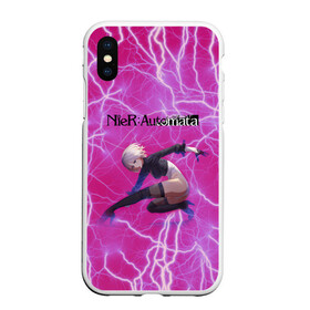 Чехол для iPhone XS Max матовый с принтом YoRHa Light Nier Automata (Z) в городе Новоалтайск, Силикон | Область печати: задняя сторона чехла, без боковых панелей | 2b | automata | bayonetta | drakengard | nier | nier automata | rpg | yorha | yorha 2b | компьютерная игра | ниэр | рпг