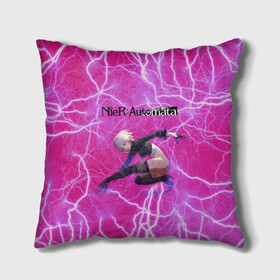 Подушка 3D с принтом YoRHa Light Nier Automata (Z) в городе Новоалтайск, наволочка – 100% полиэстер, наполнитель – холлофайбер (легкий наполнитель, не вызывает аллергию). | состоит из подушки и наволочки. Наволочка на молнии, легко снимается для стирки | 2b | automata | bayonetta | drakengard | nier | nier automata | rpg | yorha | yorha 2b | компьютерная игра | ниэр | рпг