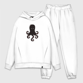 Мужской костюм хлопок OVERSIZE с принтом Осьминог каваи в городе Новоалтайск,  |  | cute | octopus | милый | морское | осьминог | осьминожка | паттерн | тентакли | щупальца