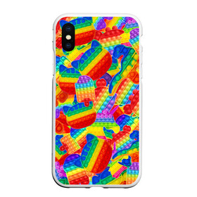 Чехол для iPhone XS Max матовый Разные Pop It масляная краска: в городе Новоалтайск, Силикон | Область печати: задняя сторона чехла, без боковых панелей | amogus | among us | pop it | popit | амогус | амонг ас | динозавр | кошка pop it | мороженое | поп ит | поп ыт | попит | попыт | симпл | симпл димпл