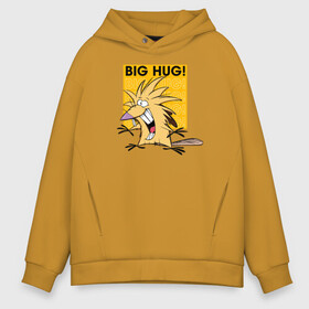 Мужское худи Oversize хлопок Бобр Норберт Big hug!: в городе Новоалтайск, френч-терри — 70% хлопок, 30% полиэстер. Мягкий теплый начес внутри —100% хлопок | боковые карманы, эластичные манжеты и нижняя кромка, капюшон на магнитной кнопке | beaver | norbert | the angry beavers | бобр | злые бобры | крутые бобры | норберт | фостер