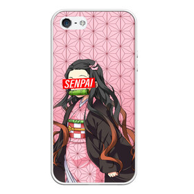Чехол для iPhone 5/5S матовый с принтом SENPAI NEZUKO | НЕЗУКО ПАТТЕРН в городе Новоалтайск, Силикон | Область печати: задняя сторона чехла, без боковых панелей | anime | demon slayer | kimetsu no yaiba | senpai | аниме | бесконечный поезд | зеницу | иноске | иноске хашибира | клинок | клинок рассекающий демонов | манга | недзуко | незука | незуко | нэзуко | рассекающий демонов