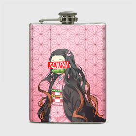 Фляга с принтом SENPAI NEZUKO | НЕЗУКО ПАТТЕРН в городе Новоалтайск, металлический корпус | емкость 0,22 л, размер 125 х 94 мм. Виниловая наклейка запечатывается полностью | anime | demon slayer | kimetsu no yaiba | senpai | аниме | бесконечный поезд | зеницу | иноске | иноске хашибира | клинок | клинок рассекающий демонов | манга | недзуко | незука | незуко | нэзуко | рассекающий демонов