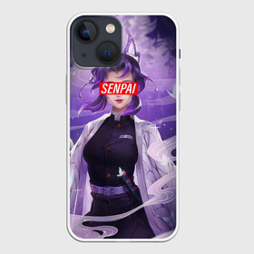 Чехол для iPhone 13 mini с принтом SENPAI SHINOBU KOCHO | СТОЛП в городе Новоалтайск,  |  | anime | demon slayer | kimetsu no yaiba | senpai | аниме | бесконечный поезд | зеницу | иноске | иноске хашибира | клинок | клинок рассекающий демонов | манга | недзуко | незука | незуко | нэзуко | рассекающий демонов