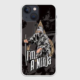 Чехол для iPhone 13 mini с принтом Я   ниндзя в городе Новоалтайск,  |  | ninja | боевое искусство | воин | ниндзюцу | ниндзя | синоби но моно | япония
