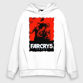 Мужское худи Oversize хлопок с принтом FARCRY  | ФАРКРАЙ  в городе Новоалтайск, френч-терри — 70% хлопок, 30% полиэстер. Мягкий теплый начес внутри —100% хлопок | боковые карманы, эластичные манжеты и нижняя кромка, капюшон на магнитной кнопке | Тематика изображения на принте: farcry | fc 5 | fc5 | фар край