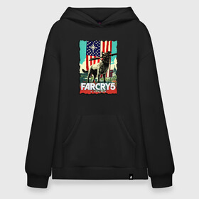 Худи SuperOversize хлопок с принтом Farcry doge Boomer - Бумер в городе Новоалтайск, 70% хлопок, 30% полиэстер, мягкий начес внутри | карман-кенгуру, эластичная резинка на манжетах и по нижней кромке, двухслойный капюшон
 | farcry | fc 5 | fc5 | фар край