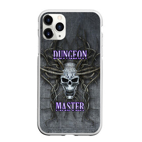Чехол для iPhone 11 Pro матовый с принтом DM Dungeon Master SKULL в городе Новоалтайск, Силикон |  | dd | dm | dungeon master | dungeons and dragons | skull | днд | мастер подземелий | подземелья и драконы