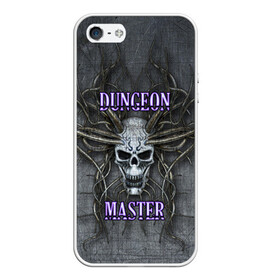 Чехол для iPhone 5/5S матовый с принтом DM Dungeon Master SKULL в городе Новоалтайск, Силикон | Область печати: задняя сторона чехла, без боковых панелей | dd | dm | dungeon master | dungeons and dragons | skull | днд | мастер подземелий | подземелья и драконы
