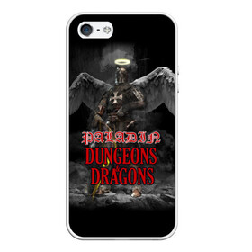 Чехол для iPhone 5/5S матовый с принтом Dungeons & Dragons Паладин в городе Новоалтайск, Силикон | Область печати: задняя сторона чехла, без боковых панелей | dd | dungeons  dragons | paladin | днд | паладин | подземелья и драконы