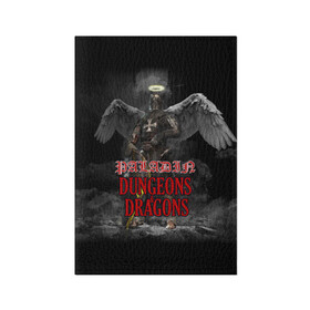 Обложка для паспорта матовая кожа с принтом Dungeons & Dragons Паладин в городе Новоалтайск, натуральная матовая кожа | размер 19,3 х 13,7 см; прозрачные пластиковые крепления | dd | dungeons  dragons | paladin | днд | паладин | подземелья и драконы
