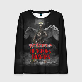 Женский лонгслив 3D с принтом Dungeons & Dragons Паладин в городе Новоалтайск, 100% полиэстер | длинные рукава, круглый вырез горловины, полуприлегающий силуэт | dd | dungeons  dragons | paladin | днд | паладин | подземелья и драконы