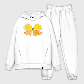 Мужской костюм хлопок OVERSIZE с принтом Hey Football Head в городе Новоалтайск,  |  | arnold | hey | hey arnold | mult | арнольд | мультфильм | мультфильм 90 | патаки | хей | хельга | хельга паттаки | эй арнольд