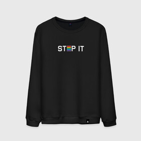 Мужской свитшот хлопок с принтом stop it в городе Новоалтайск, 100% хлопок |  | pop it | антистресс | поп ит | симпл димпл