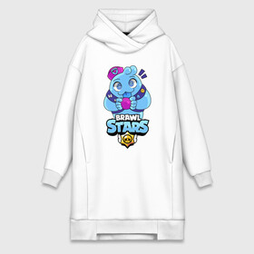 Платье-худи хлопок с принтом SQUEAK | BRAWL STARS | СКВИК в городе Новоалтайск,  |  | belle | brawl stars | kids | squeak | белль | бравл старс | бравлеры | детские игры | детям | логотипы игр | мифический боец | морской бравлер | персонажи игр | сквик | скуик