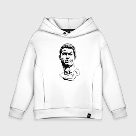 Детское худи Oversize хлопок с принтом Ronaldo   Manchester United   Portugal в городе Новоалтайск, френч-терри — 70% хлопок, 30% полиэстер. Мягкий теплый начес внутри —100% хлопок | боковые карманы, эластичные манжеты и нижняя кромка, капюшон на магнитной кнопке | football | forward | ronaldo | star | звезда | роналдо | форвард | футбол