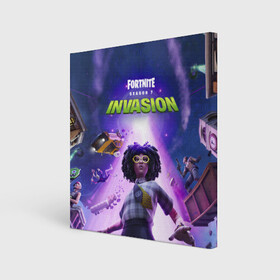 Холст квадратный с принтом FORTNITE 7 СЕЗОН 2 ЧАСТЬ в городе Новоалтайск, 100% ПВХ |  | 2 chapter | 2 часть | 7 season | 7 сезон | fortnite | invasion | вторжение | новый | сезон | фортнайт