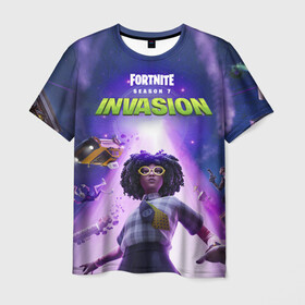 Мужская футболка 3D с принтом FORTNITE 7 СЕЗОН 2 ЧАСТЬ в городе Новоалтайск, 100% полиэфир | прямой крой, круглый вырез горловины, длина до линии бедер | 2 chapter | 2 часть | 7 season | 7 сезон | fortnite | invasion | вторжение | новый | сезон | фортнайт