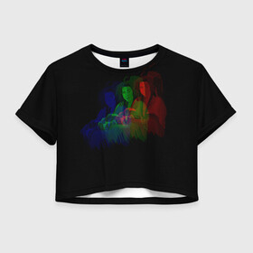 Женская футболка Crop-top 3D с принтом Сюэ Ян в городе Новоалтайск, 100% полиэстер | круглая горловина, длина футболки до линии талии, рукава с отворотами | магистр дьявольского культа | сюэ ян